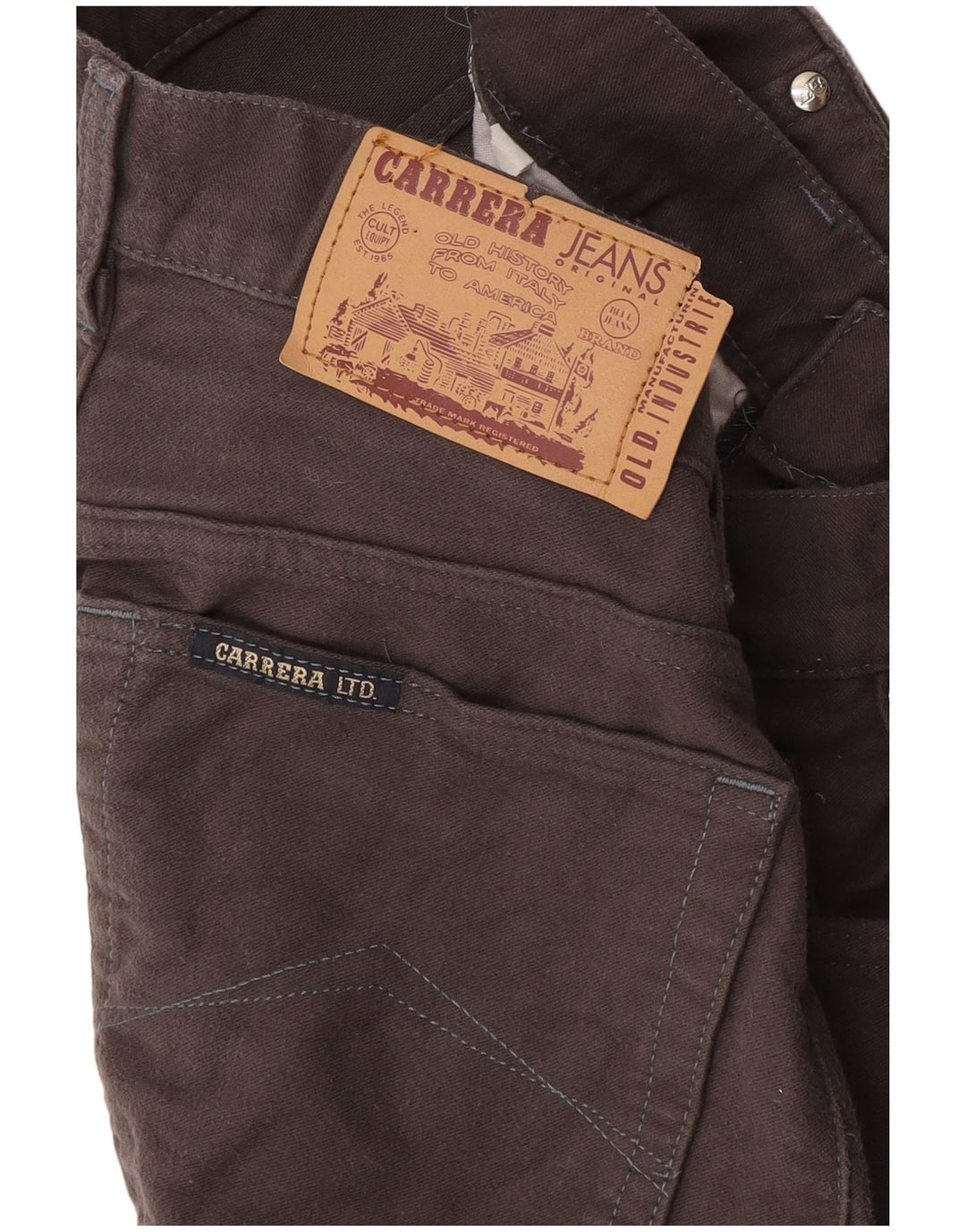 Calça Carrera Feminina Reta Casual W28 L29 Cinza