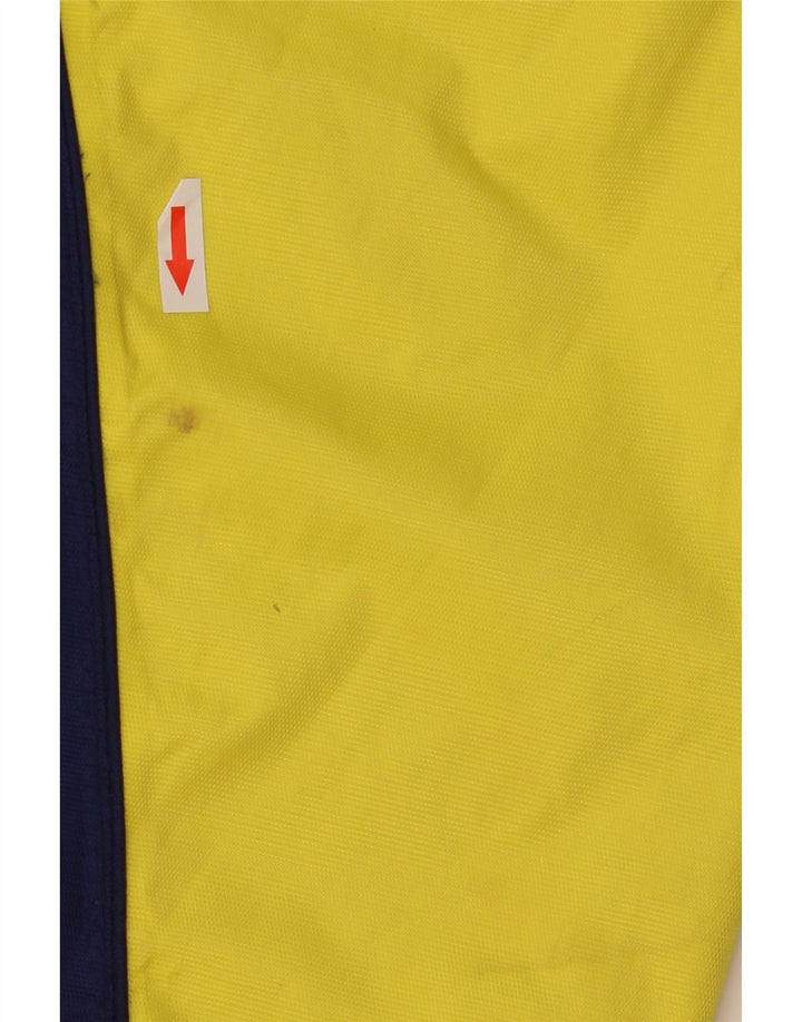 Jaqueta de chuva masculina Adidas UK 42 XL amarelo colorblock