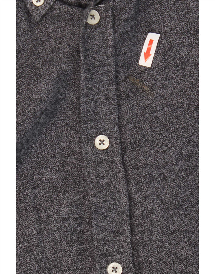 Camisa masculina Crew Clothing 2XL algodão cinza