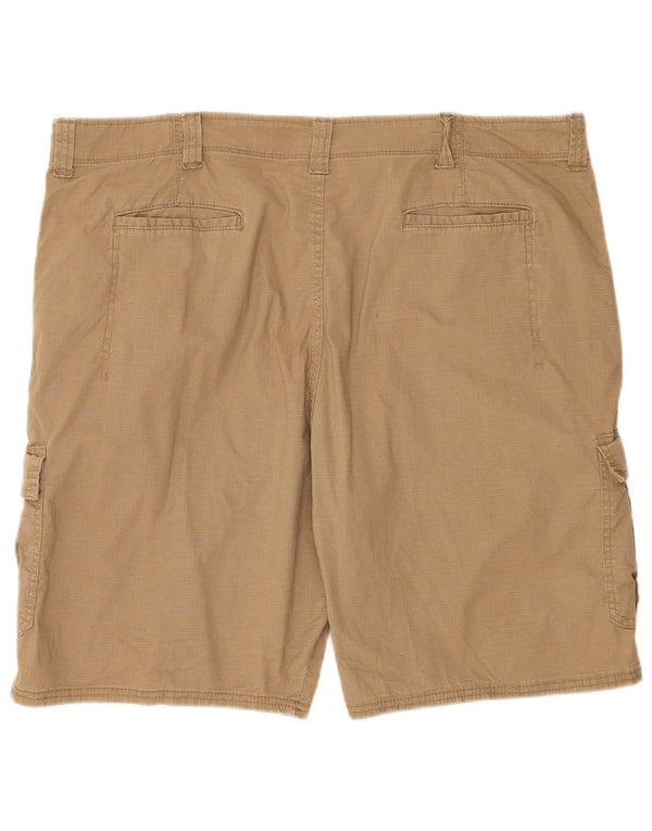 Shorts cargo masculino Wrangler com ajuste relaxado W42 2XL algodão bege