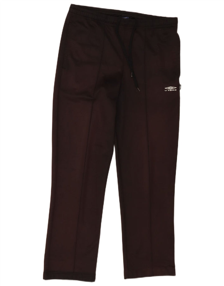 Calça de treino masculina Umbro pequena preta de poliéster