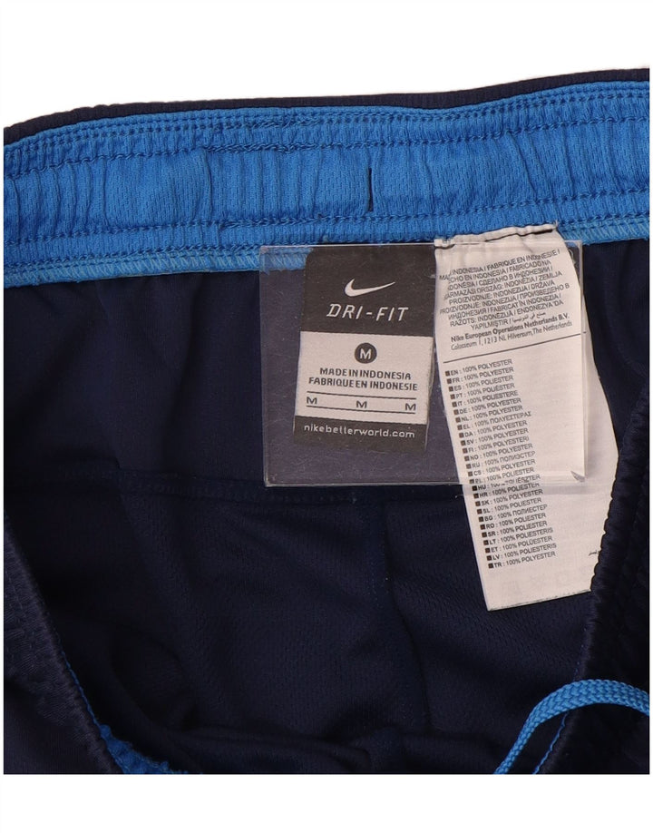 Shorts esportivos masculinos Nike Dri Fit médio azul marinho poliéster