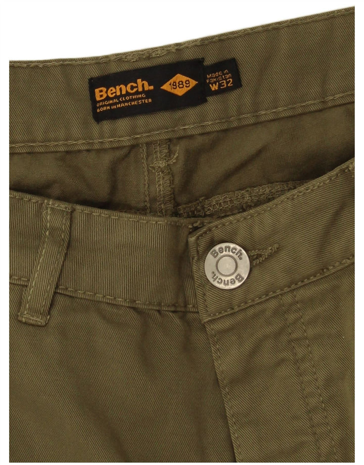 Shorts cargo masculino Bench W32 algodão cáqui médio