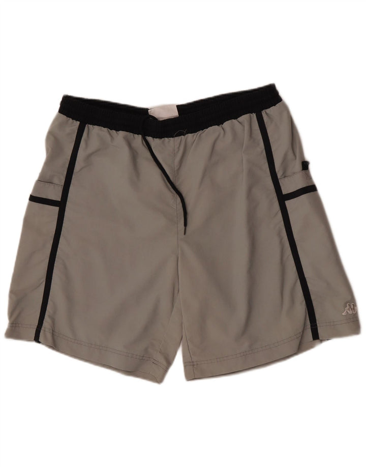 Shorts de natação masculino Kappa 2XL cinza Colourblock Nylon