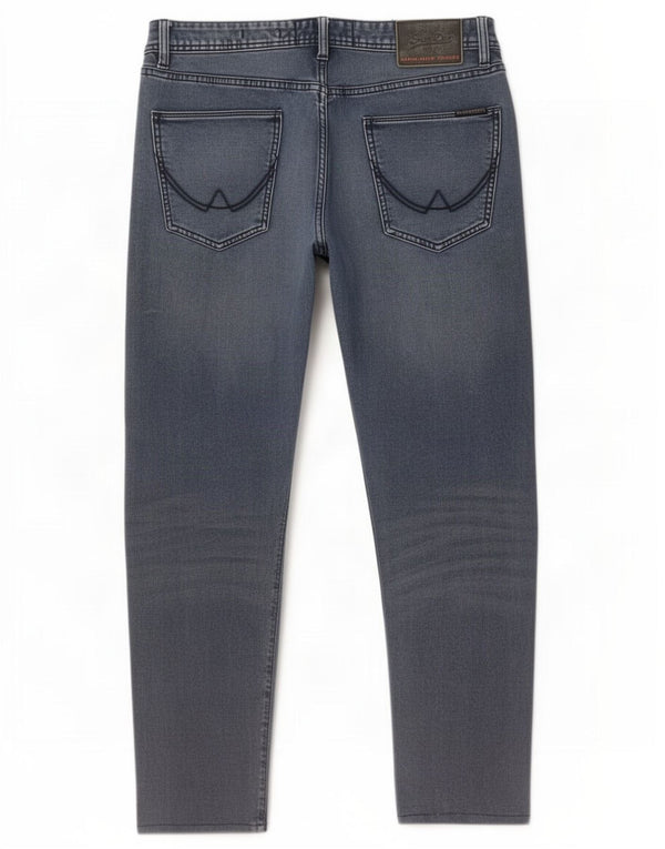 Superdry Mens Slim Tapered Jeans W31 L32 Azul Algodão