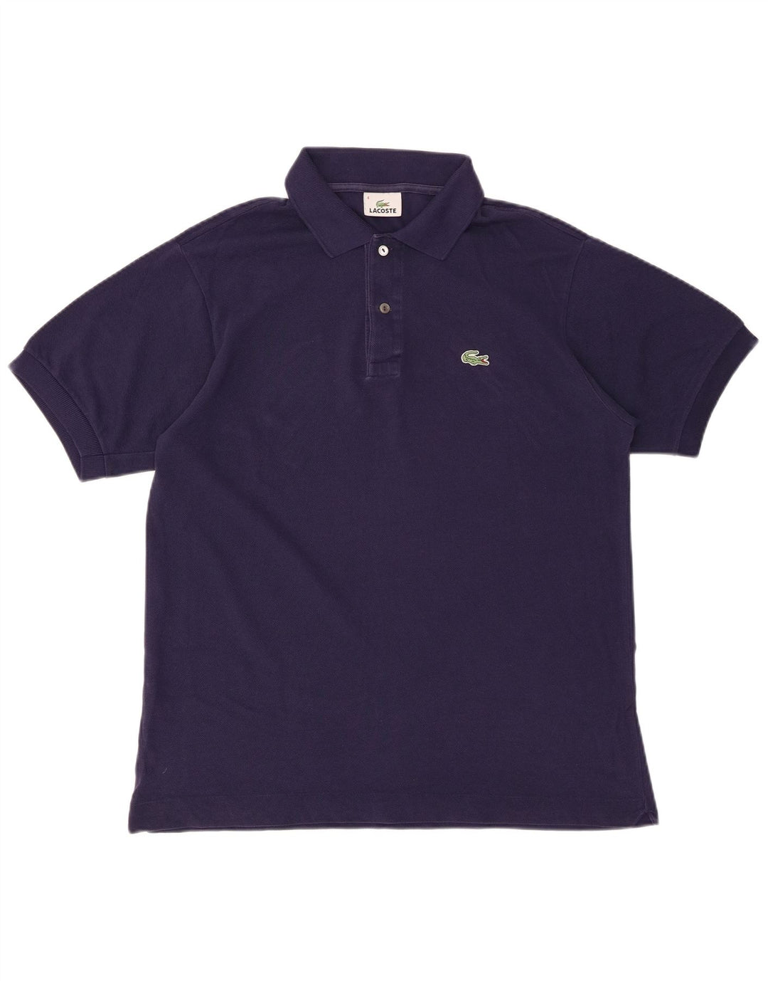 Camisa polo masculina LACOSTE tamanho 4 médio algodão azul marinho