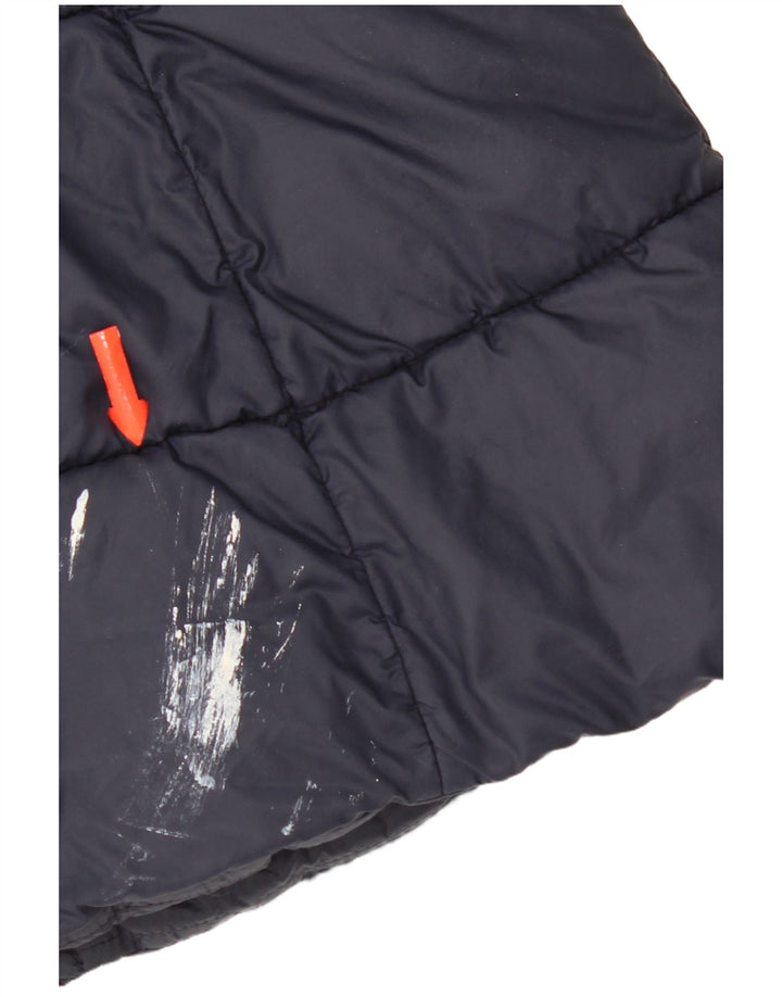 Colete acolchoado feminino Barbour UK 8 pequeno azul marinho poliamida