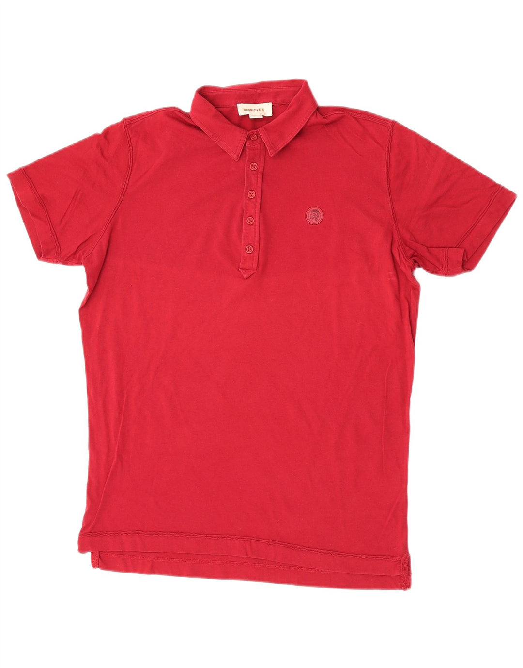 Camisa polo masculina diesel pequena Borgonha
