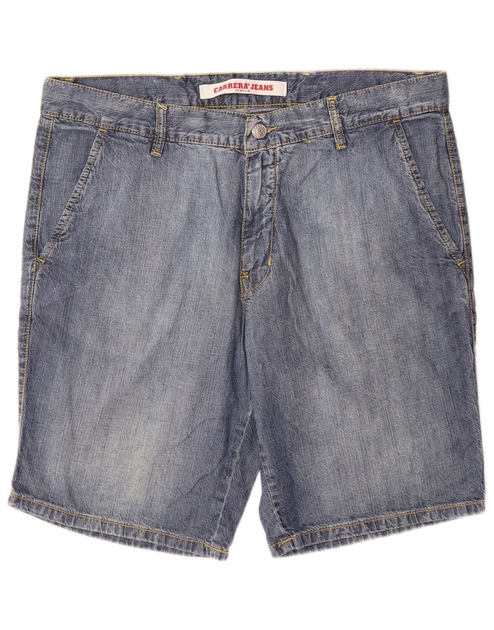 Shorts jeans masculino regular Carrera IT 50 grande W34 azul algodão