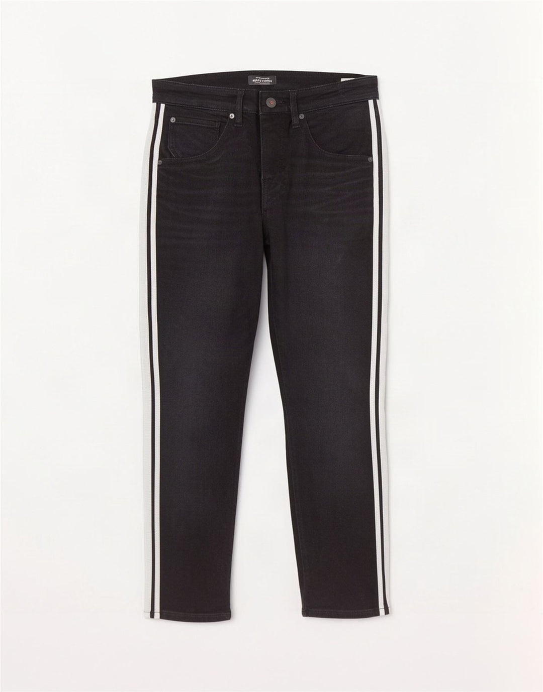 Jeans retos masculinos Jack & Jones W34 L27 algodão preto