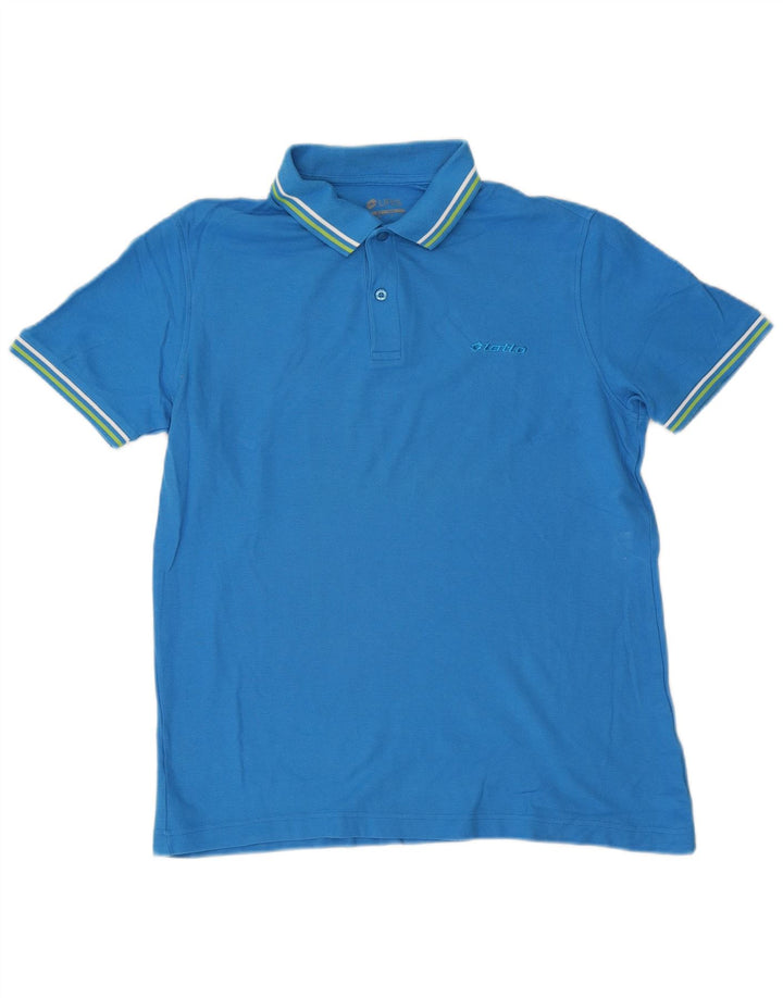 Camisa pólo masculina Lotto Life's grande azul