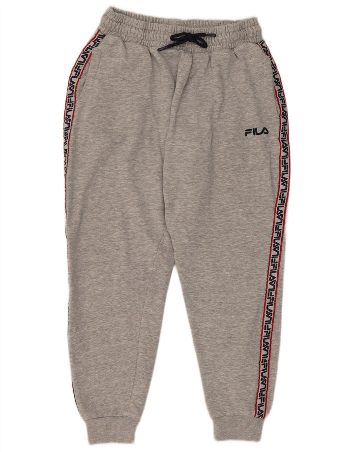 Calça masculina Fila Graphic Tracksuit Joggers cinza médio Colourblock