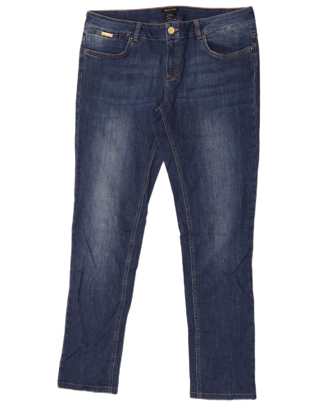 Jeans Massimo Dutti feminino slim fit W36 L31 azul marinho