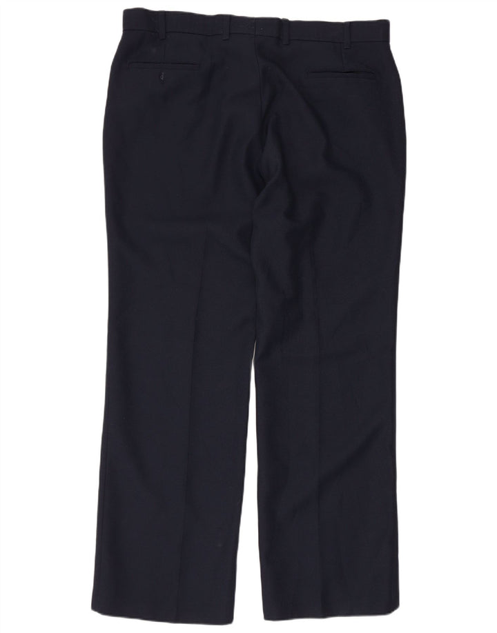 LEVI'S Mens Action Slacks Calças retas casuais W38 L30 Azul marinho
