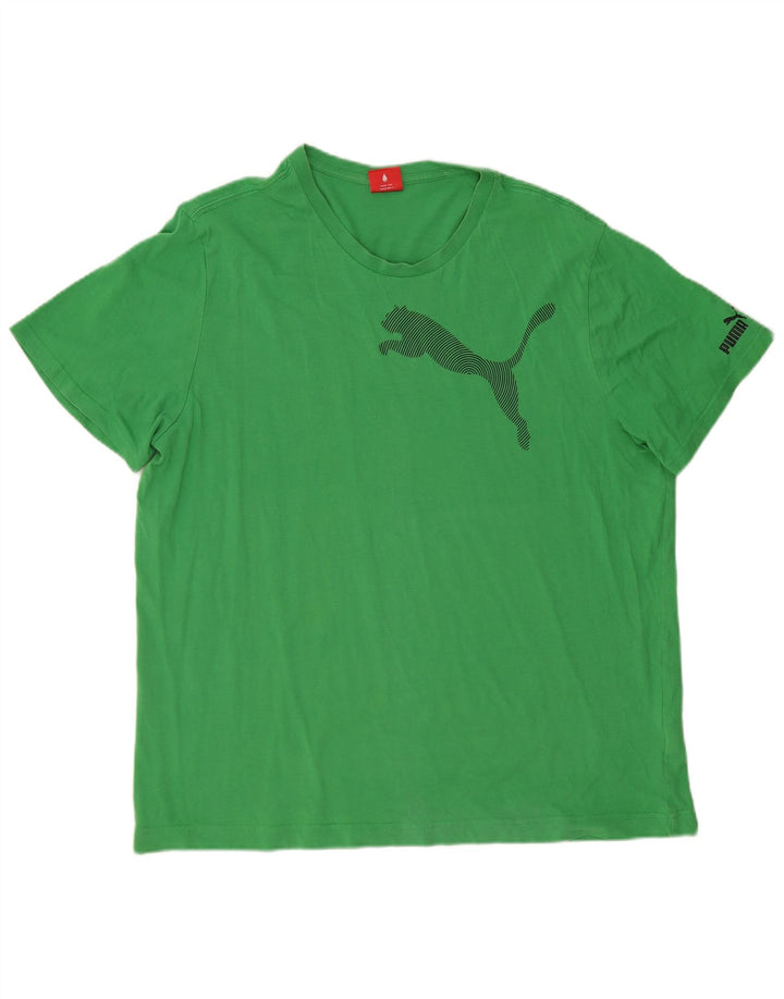 Camiseta masculina gráfica Puma Top 2XL verde