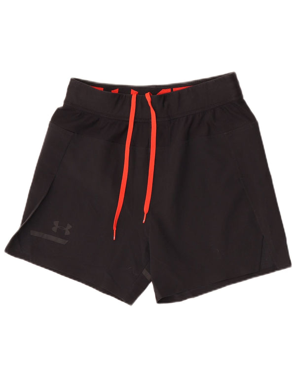 Shorts esportivo feminino Under Armour Heat Gear UK 10 pequeno azul marinho