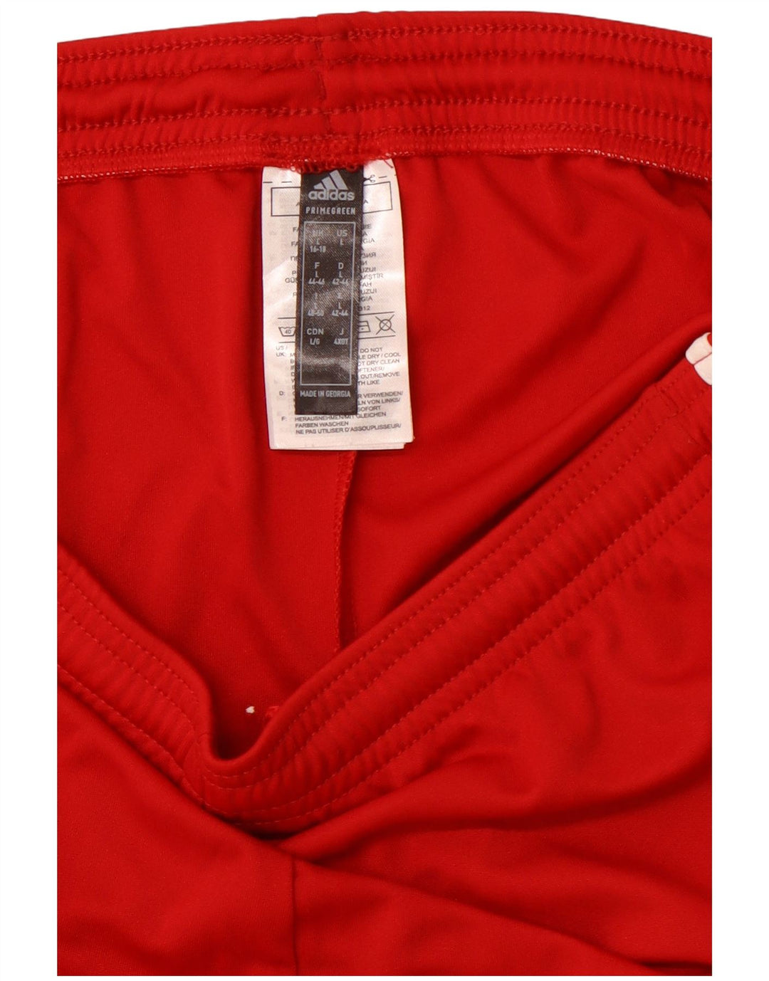 ADIDAS Womens Aeroready Sport Shorts UK 16/18 Grande Poliéster Vermelho