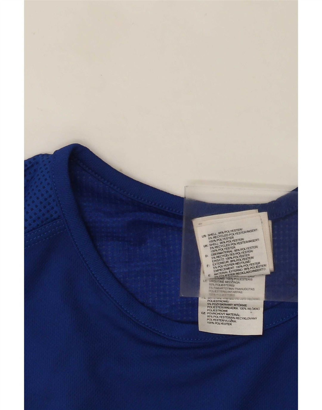 Adidas Mens Colete Top Médio Poliéster Azul