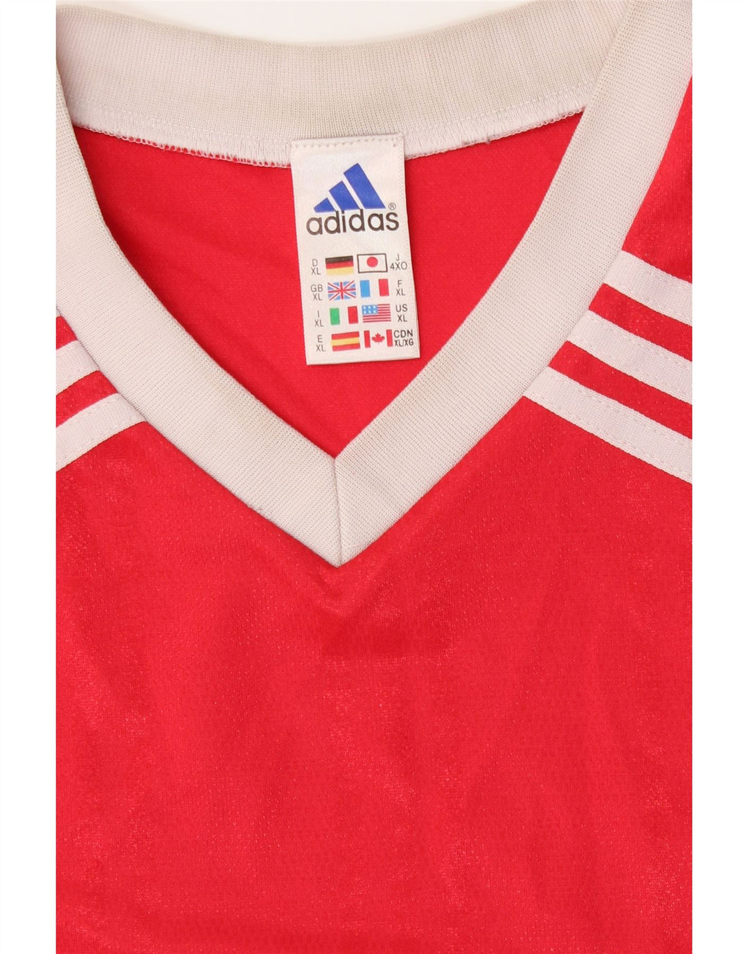 ADIDAS Mens Graphic T-Shirt Top XL Vermelho Poliéster