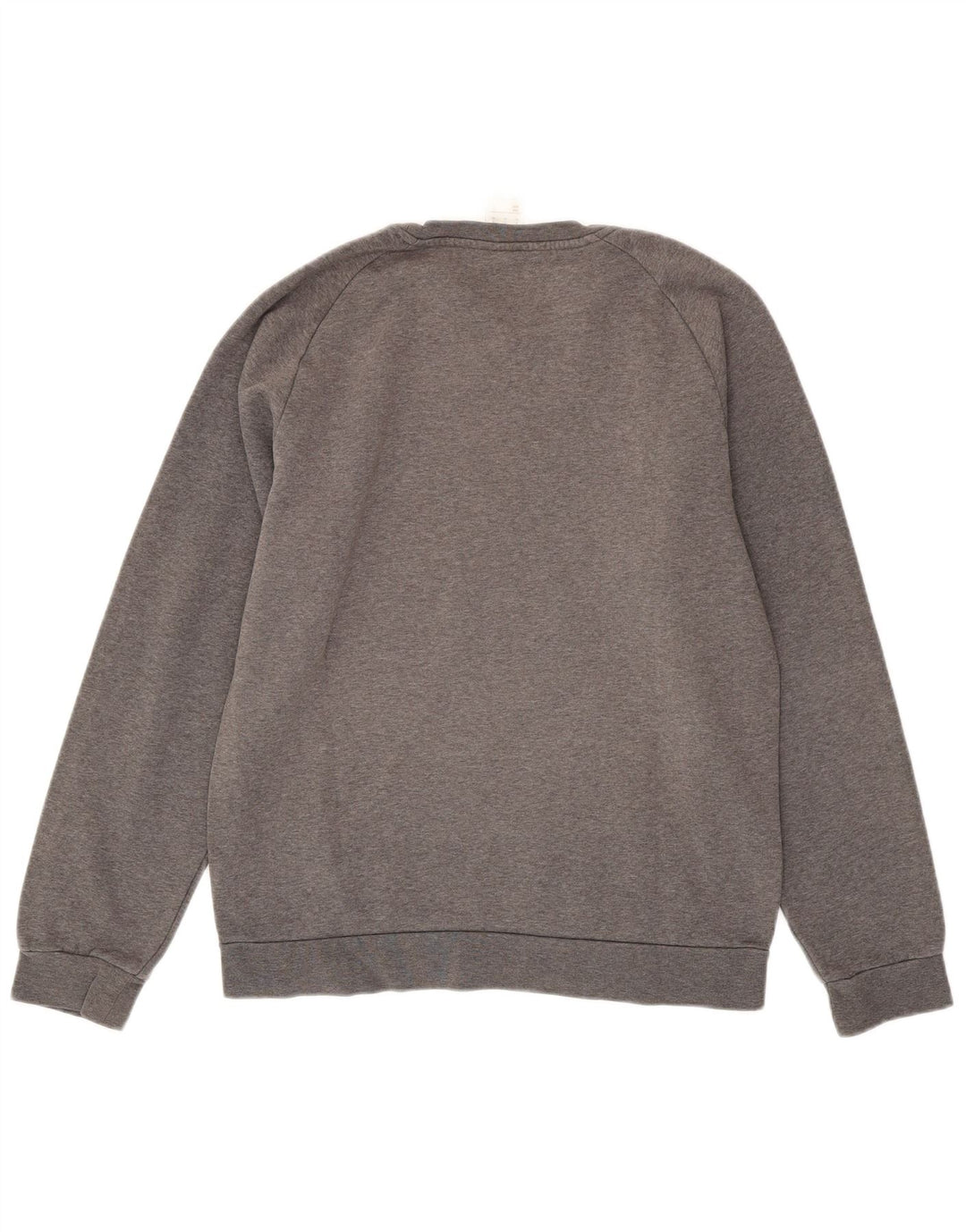 ADIDAS Mens Moletom Jumper Médio Algodão Cinza