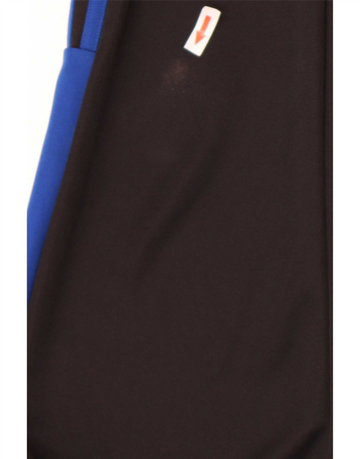 Calça de treino masculina Adidas Aeroready pequena preta colorblock poliéster