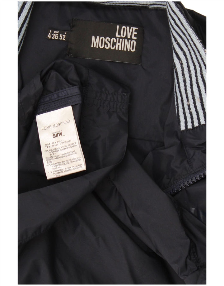 Jaqueta masculina Moschino IT 52 grande azul marinho poliamida