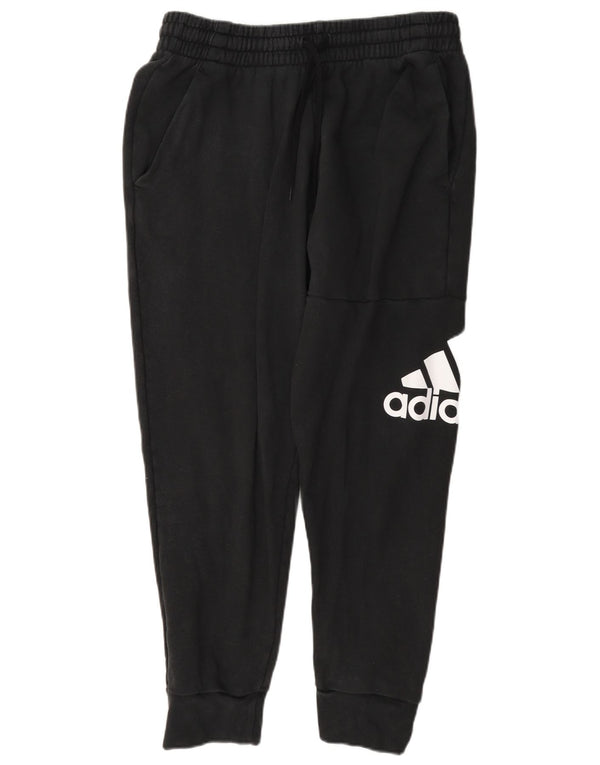 Adidas masculino gráfico agasalho calças joggers grande algodão preto