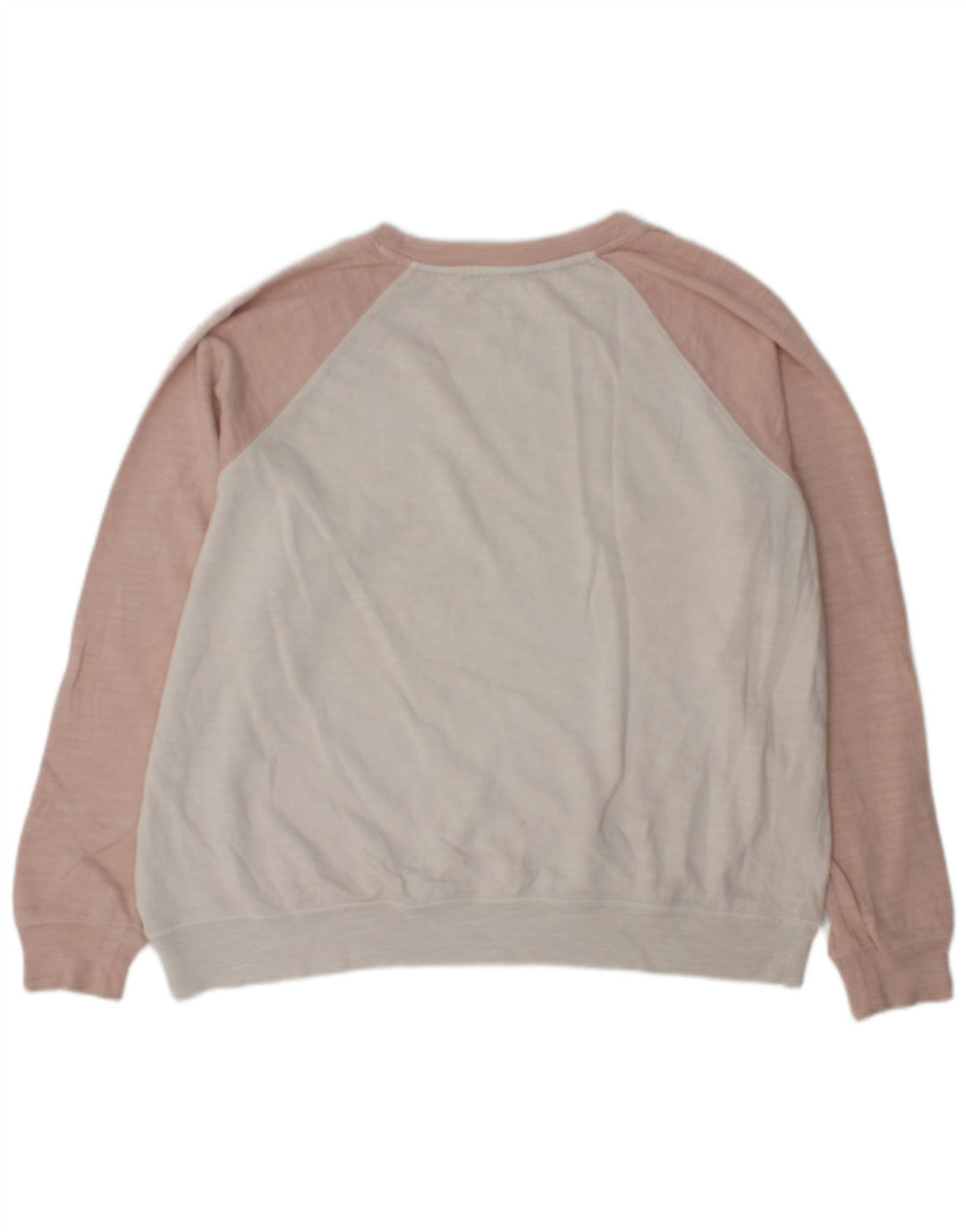 Suéter feminino Marks & Spencer UK 16 grande bloco colorido branco