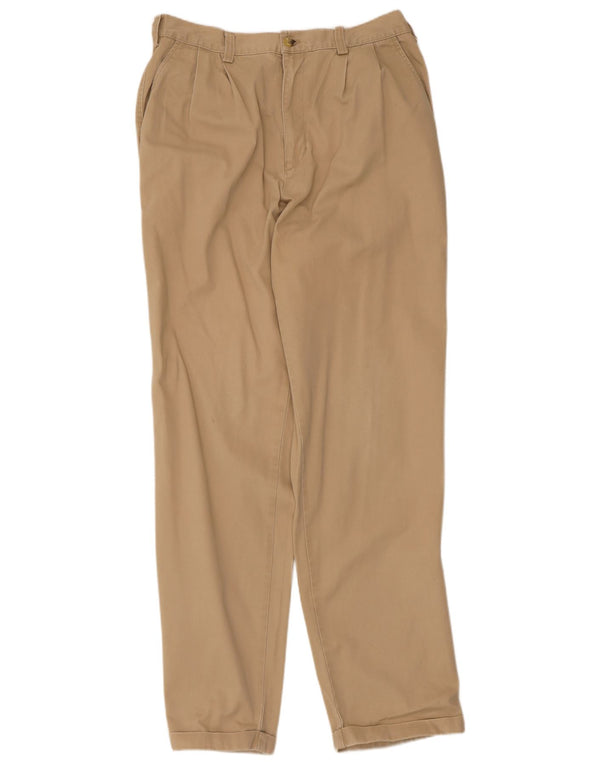 Calça Chino Masculina Timberland Pegged W35 L33 Algodão Bege