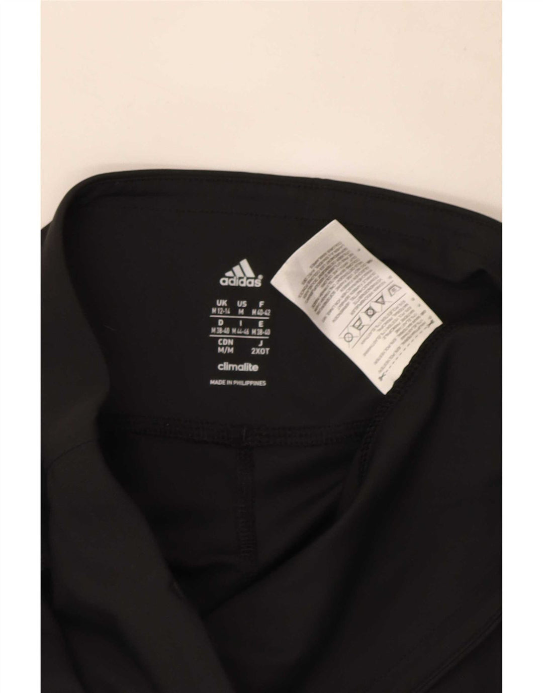 Adidas Womens Climalite Capri Leggings UK 12/14 Médio Preto Poliéster
