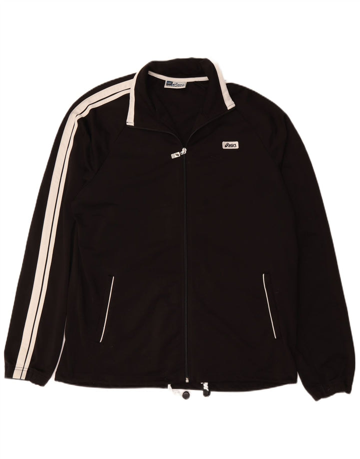 Jaqueta Asics Masculina Treino Top Grande Bloco Colorido Preto