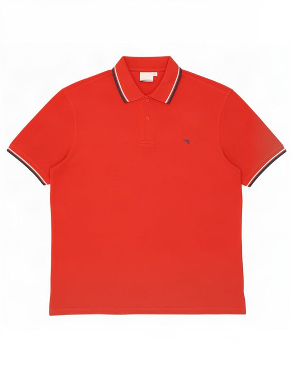 Camisa polo masculina Diadora XL algodão vermelho