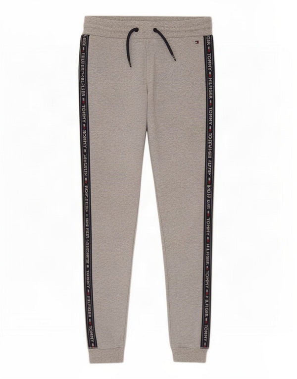 Tommy Hilfiger Calça de treino feminina Joggers UK 12 cinza médio
