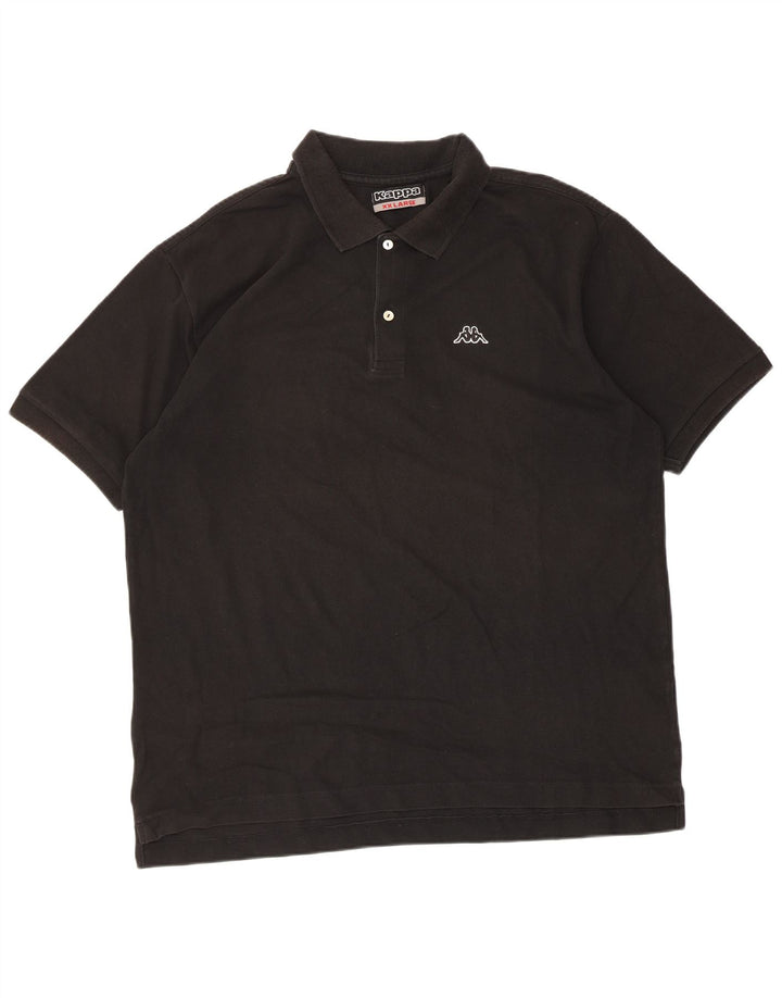 Camisa polo masculina Kappa 2XL algodão preto