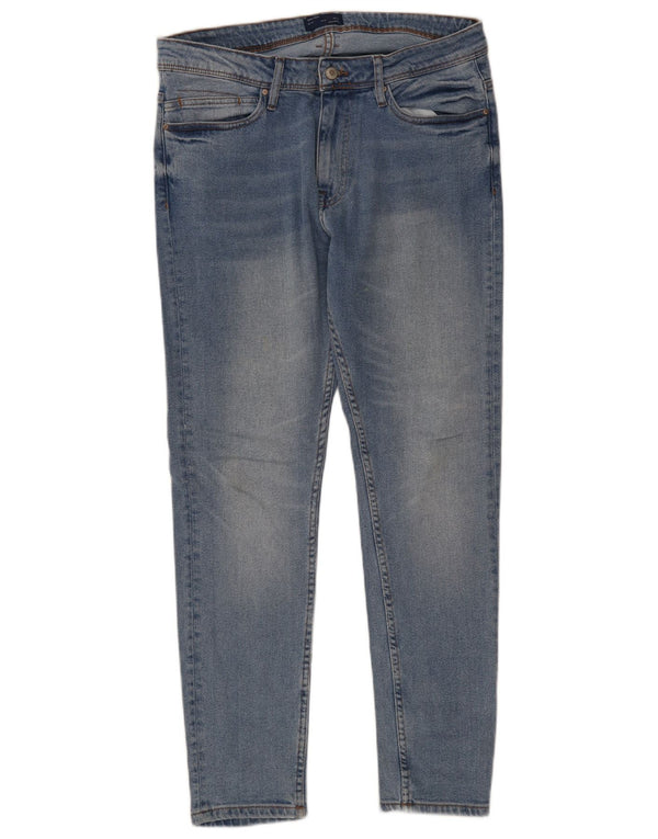 Zara Mens Skinny Jeans EU 44 Grande W34 L30 Azul Algodão