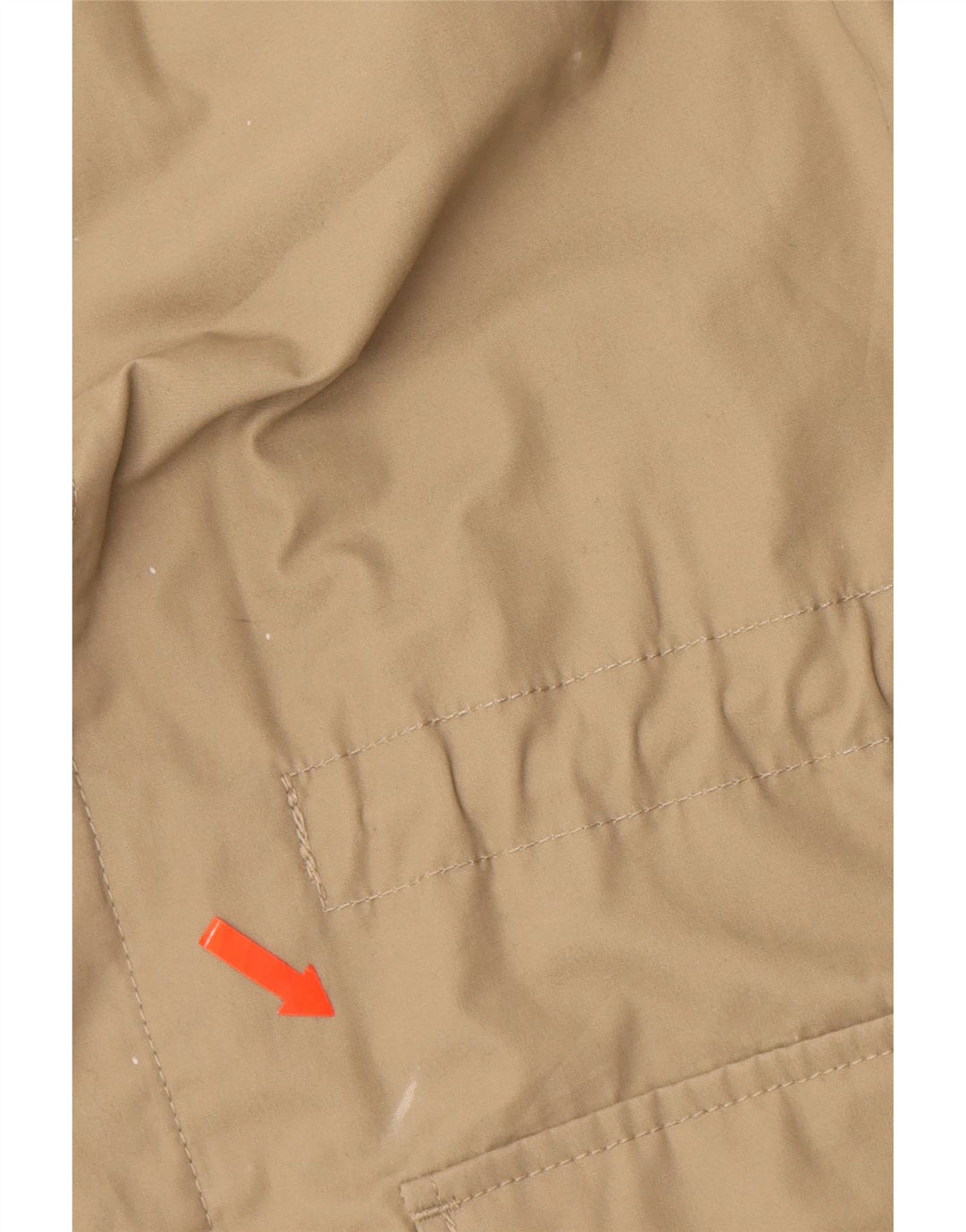 Jaqueta utilitária masculina LYLE & SCOTT Reino Unido 40 grande algodão bege