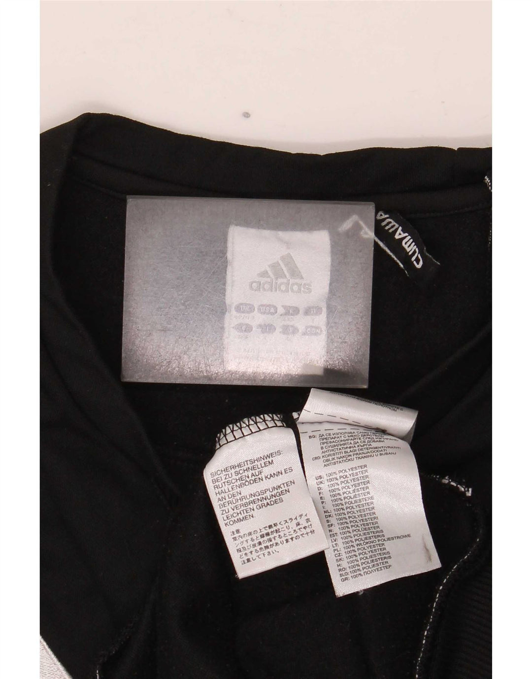 Adidas Mens Climawarm Moletom Jumper UK 42/44 Grande Poliéster Preto