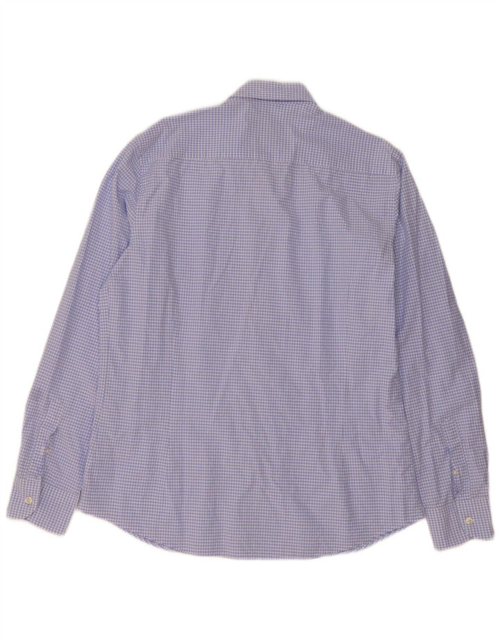 Camisa masculina Massimo Dutti XL azul guingão