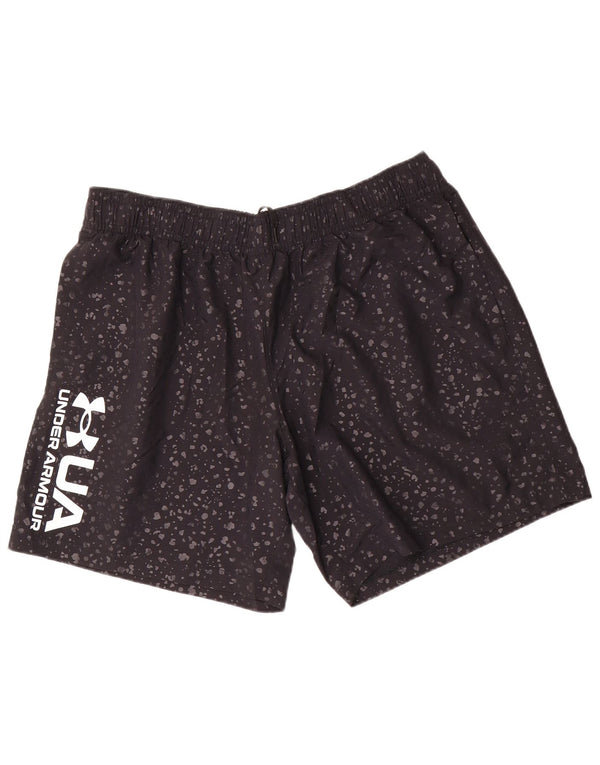 Under Armour Mens Graphic Sport Shorts 2XL poliéster manchado preto