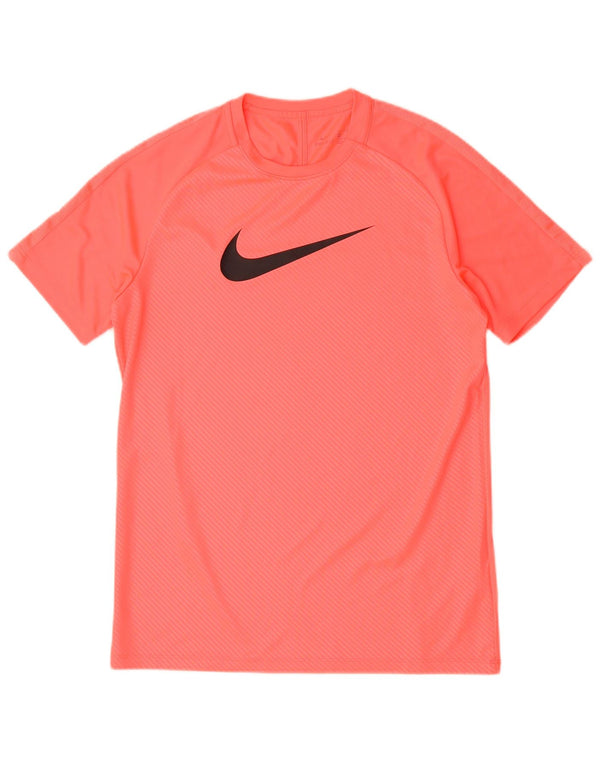 Camiseta Nike Masculina Dri Fit Graphic Top Médio Rosa Pinstripe Poliéster