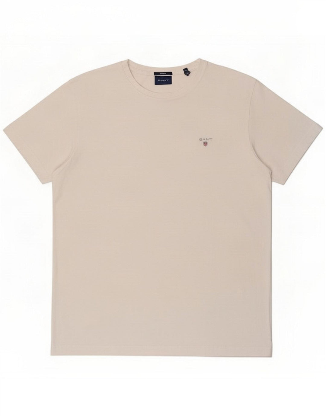 Gant camiseta masculina de ajuste regular top grande algodão branco