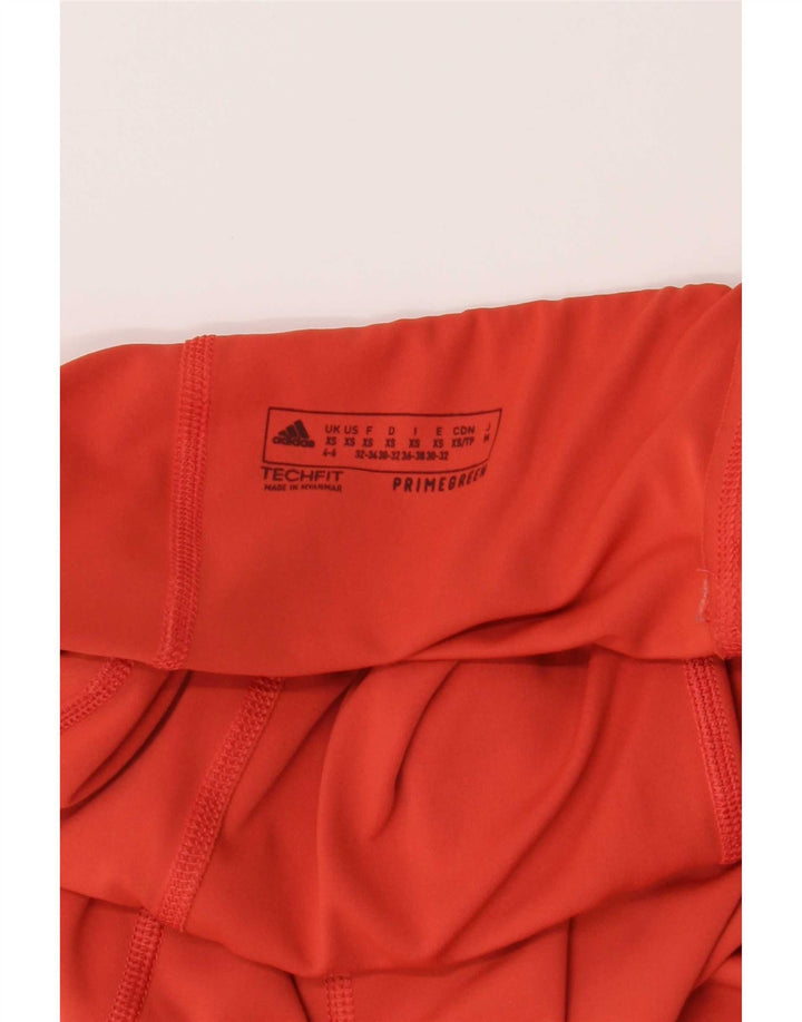 Leggings Adidas Femininas UK 4/6 XS Vermelho Poliéster
