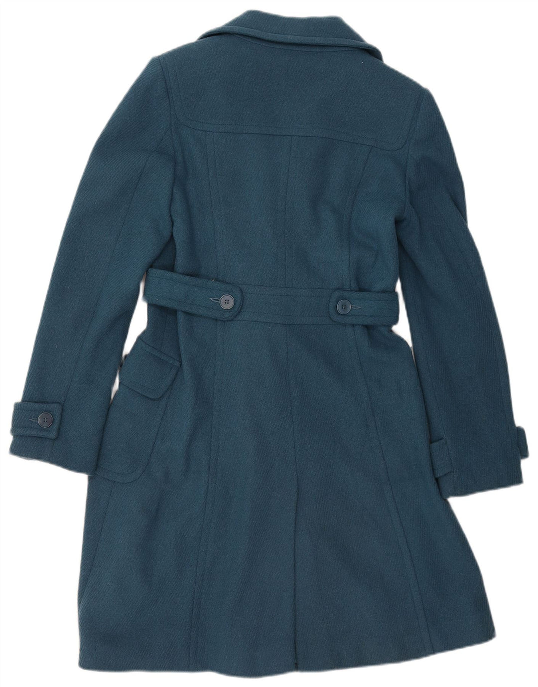Sobretudo feminino Oasis UK 10 lã azul pequena