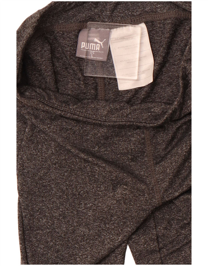 Leggings PUMA Menina 4-5 Anos Cinzento Poliéster Salpicado