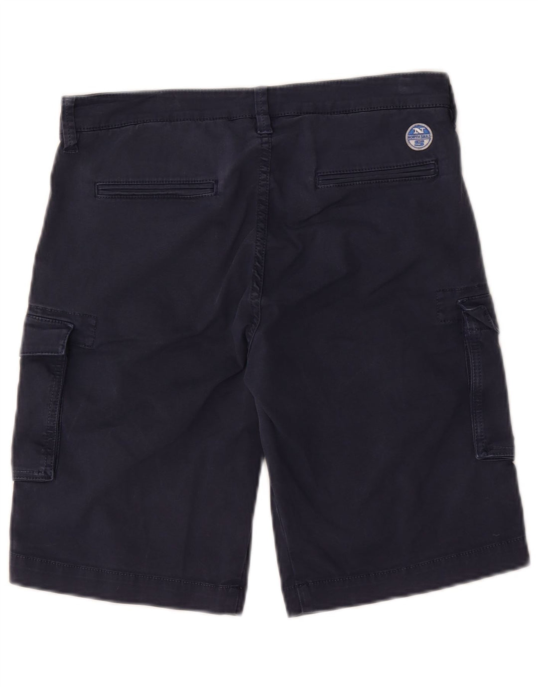 Shorts cargo feminino North Sails EU 42 médio W28 algodão azul marinho