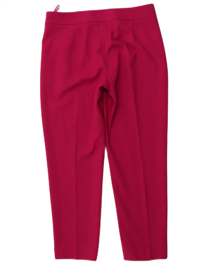 Calça casual feminina FRENCH CONNECTION UK 12 médio W32 L26 rosa