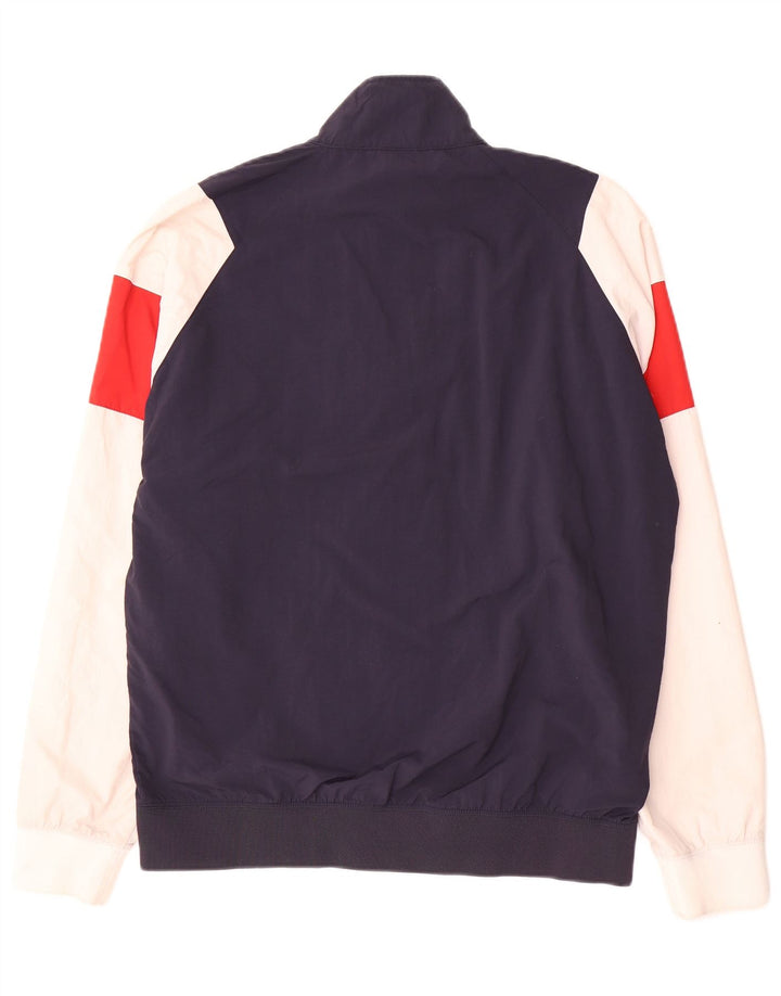 Jaqueta masculina de agasalho gráfico Champion médio azul marinho bloco colorido