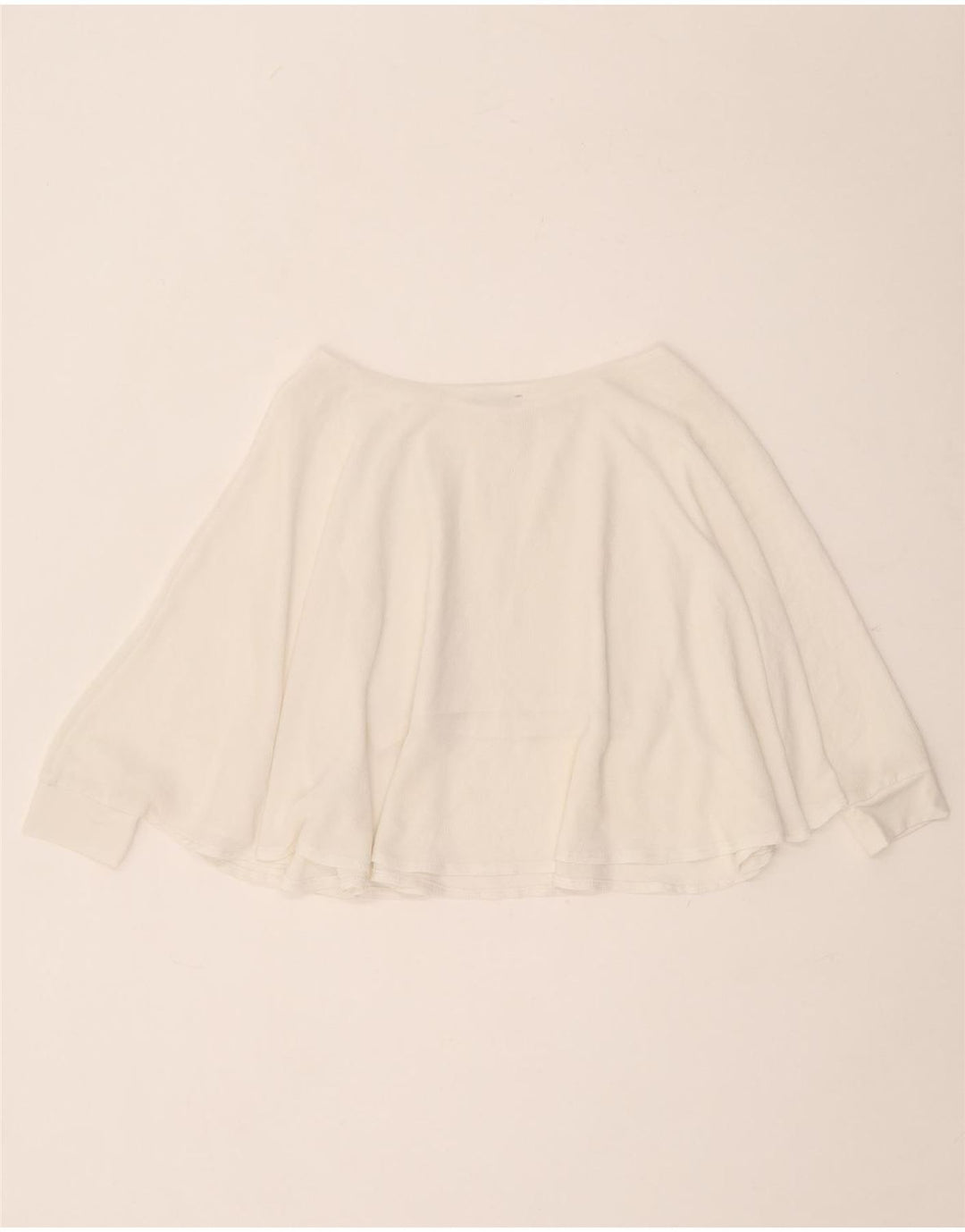 Zara blusa feminina poncho sem mangas top UK 10 pequena branca