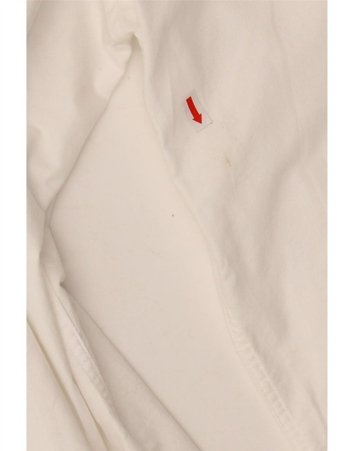 Camisa masculina CALVIN KLEIN Slim Fit tamanho 43 grande algodão branco