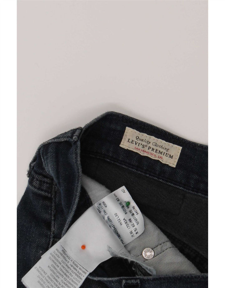 Levi's Mens Slim Jeans W32 L30 Azul Marinho Algodão